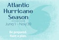 An atlantic hurricane season sign