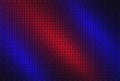 Texture with an anchor in a grid of lines, background, red and blue lights, sail, object, Royalty Free Stock Photo