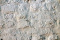 texture of an ancient brick wall covered with white mortar for the background Royalty Free Stock Photo