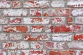 The texture of the ancient red brick wall Royalty Free Stock Photo