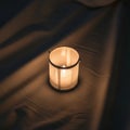 Texture appears smooth and the candle emits a warm inviting glow Royalty Free Stock Photo