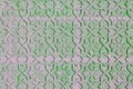 Texture arabic ornament is green, close up. Texture with a pattern of flowers on the stone. Background in arab style Royalty Free Stock Photo