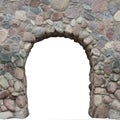 Texture arch made of wild stone