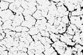 Texture of arid ground cracks and splashes of stains, black and white texture background EPS vector Royalty Free Stock Photo