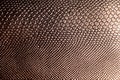 Texture of an artificial brown snake skin Royalty Free Stock Photo