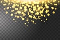 Texture background abstract black and golden Glitter and elegant for Christmas. Sparkling magical dust particles. Magic Royalty Free Stock Photo