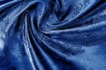 Texture, background blue, dark blue, navy blue, sapphirine,  blushful fabric with a paisley pattern.based on traditional Asian Royalty Free Stock Photo