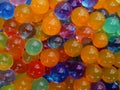 Texture background of colorful water beads Royalty Free Stock Photo