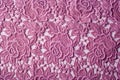 texture, background fabric pink lace Royalty Free Stock Photo