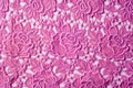 texture, background fabric pink lace Royalty Free Stock Photo