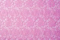 texture, background fabric pink lace Royalty Free Stock Photo