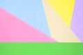 Texture background of fashion pastel colors. Pink, violet, yellow, green, beige and blue geometric pattern papers. minimal