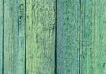 Texture and background of green old wooden fence