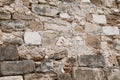 Texture of grey eroded stone on wall Royalty Free Stock Photo