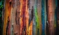 Texture background of a large rainbow eucalyptus tree. Royalty Free Stock Photo