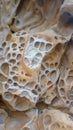 Texture, background layers and cracks in the sedimentary rocks on the cliff surface. Utes of the rocky mountains. Rock chaos in