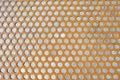 Texture Background of Matal Brown Perforated Grid Royalty Free Stock Photo