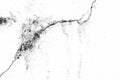 Texture background of the old crack wall, black and white. Royalty Free Stock Photo