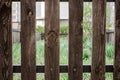 Texture background of an old fence made of wooden boards Royalty Free Stock Photo