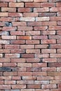 Texture background old red brick wall Royalty Free Stock Photo