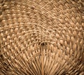 Abstract of woven bamboo  from handmade fan. Royalty Free Stock Photo