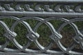 Texture, background, pattern. The cast-iron grill. a strong, hard magnetic silvery-gray metal, Royalty Free Stock Photo