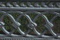 Texture, background, pattern. The cast-iron grill. a strong, hard magnetic silvery-gray metal, Royalty Free Stock Photo
