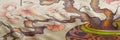 Texture, background, pattern. Chinese silk, Ekibana is painted o Royalty Free Stock Photo