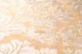 Texture, background, pattern. Fabric Upholstery Damask is a reversible figured fabric of silk, wool, linen, cotton, or synthetic Royalty Free Stock Photo