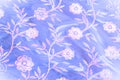 Texture, background, pattern. Pink lace decorated with flowers o