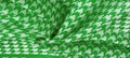 Texture, background, pattern, silk fabric, the brightness of green color on a white background. Pattern on the fabric ala famous Royalty Free Stock Photo