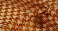 Texture, background, pattern, silk fabric, brown on a white background. pattern on ala fabric of famous french modeler. projects Royalty Free Stock Photo