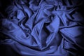 Texture, background, pattern. Silk fabric dark blue lilac. this Royalty Free Stock Photo