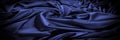 Texture, background, pattern. Silk fabric dark blue lilac. this Royalty Free Stock Photo