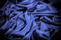 Texture, background, pattern. Silk fabric dark blue lilac. this Royalty Free Stock Photo