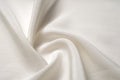 Texture background pattern. White silk fabric. Closeup of a rippled white silk fabric. Advertising space. Smooth elegant white si Royalty Free Stock Photo