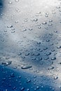 Texture background. raindrops on paintwork. Precipitation in the