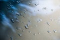 Texture background. raindrops on paintwork. Precipitation in the