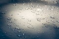 Texture background. raindrops on paintwork. Precipitation in the