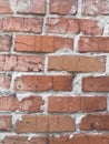texture background red brick wall close-up Royalty Free Stock Photo