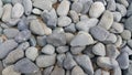 Texture background: Rock Pebbles, small, rounded, smooth pibbles Royalty Free Stock Photo