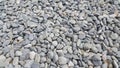 Texture background: Rock Pebbles, small, rounded, smooth pibbles Royalty Free Stock Photo