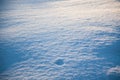 Texture and background of snow-covered surface.Sparkling snow illuminated by sunlight.
