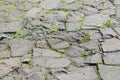 background, stone tiles in the park walkway sidewalk, close up photo Royalty Free Stock Photo