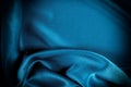 Texture, background. template. Silk fabric blue, Blue silk drape Royalty Free Stock Photo