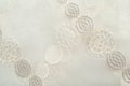 Texture, background. Tulle, organza, Cream-colored, patterned b