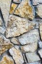 Texture, Background. Wild stone wall lined. sandston