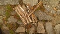 texture beauty stone and wood together broken stone fence fence