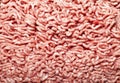 Texture of beef forcemeat close up