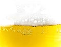 Texture of beer foam